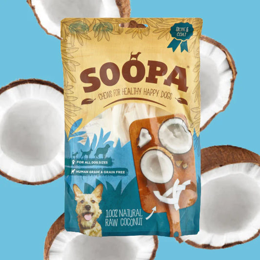 SOOPA 100% naturlig rå kokos tygg