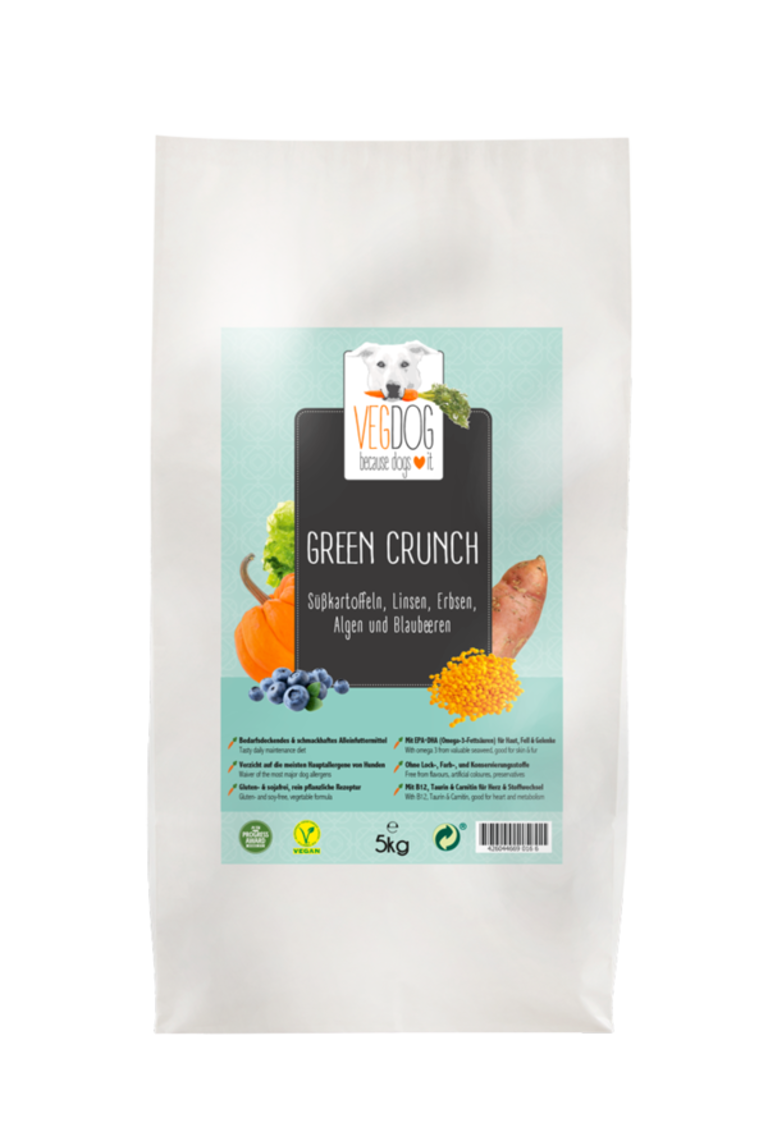 Vegdog Green crunch 5 kg