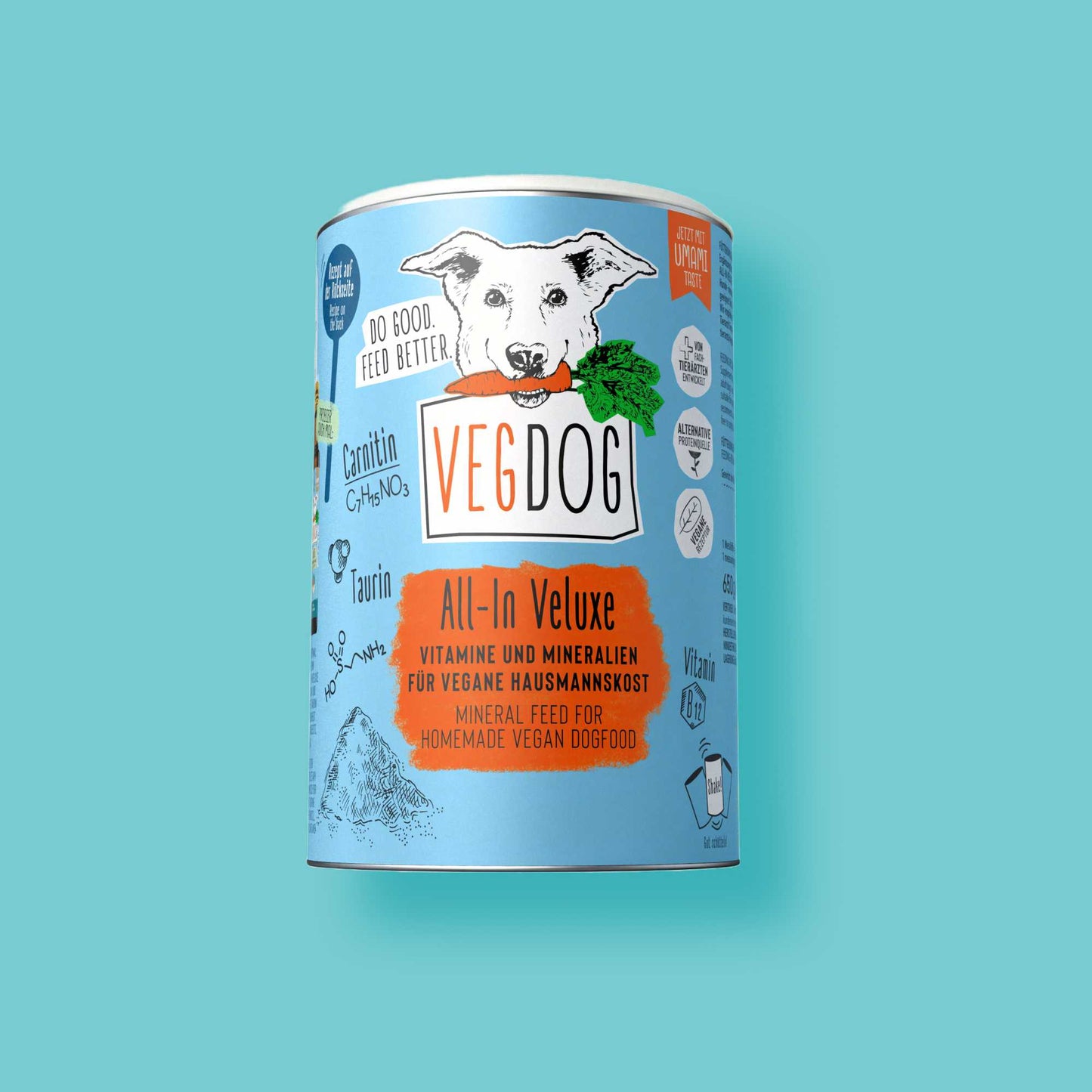 Vegdog All-In-Veluxe mineral og vitaminpulver for hjemmelaget mat