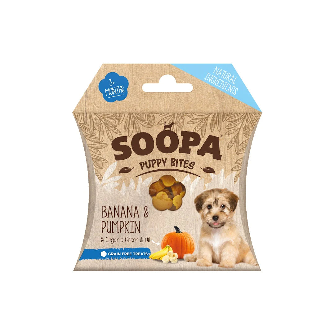 Soopa valp banan & gresskar biter