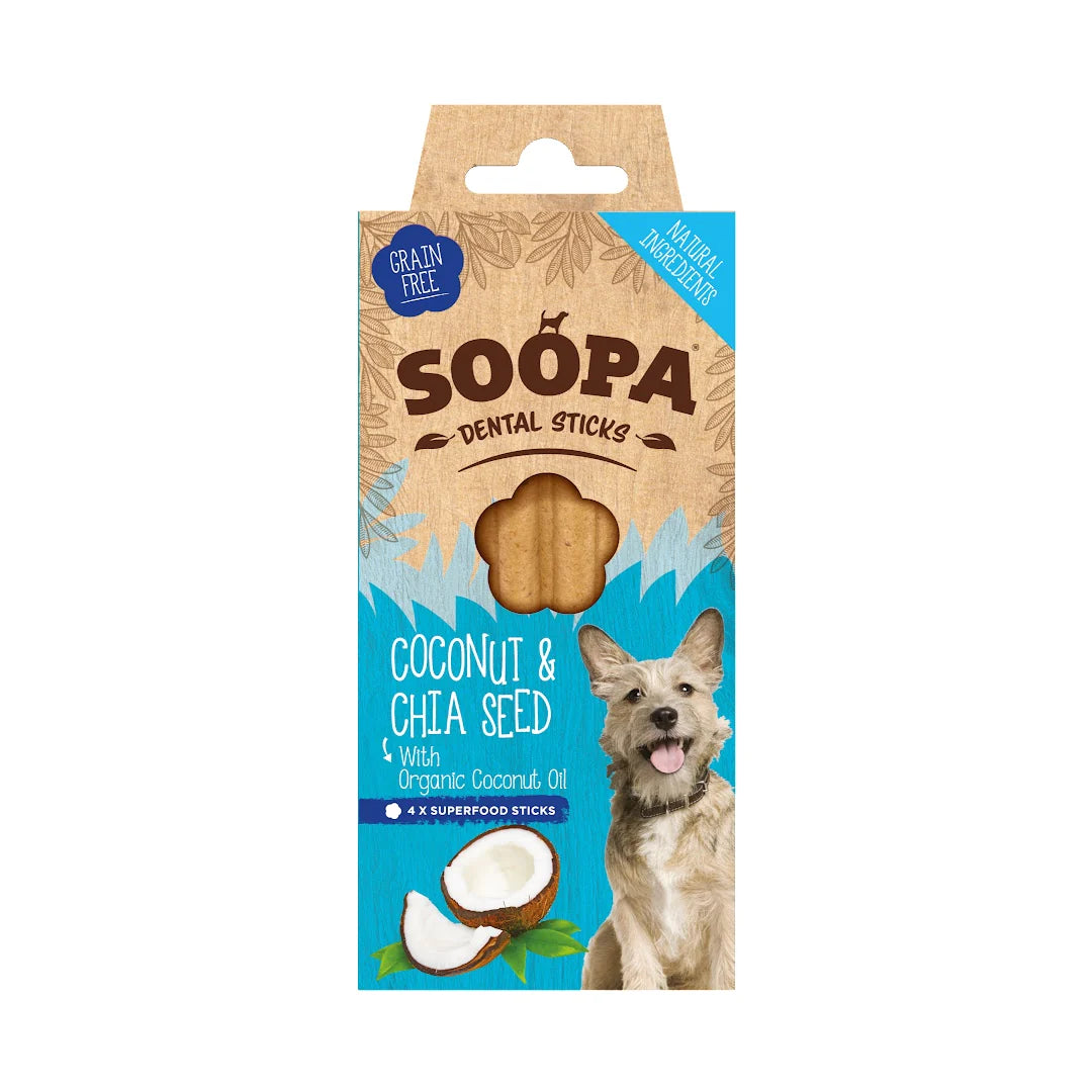 SOOPA kokos & chia tyggepinner
