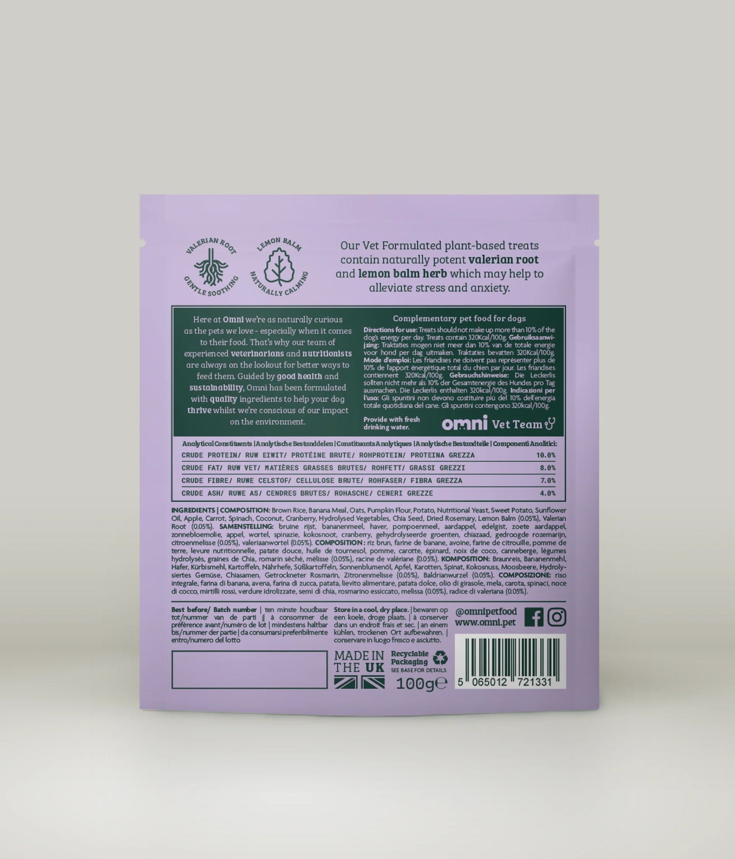 Omni godbit stresslindrende 70 gr