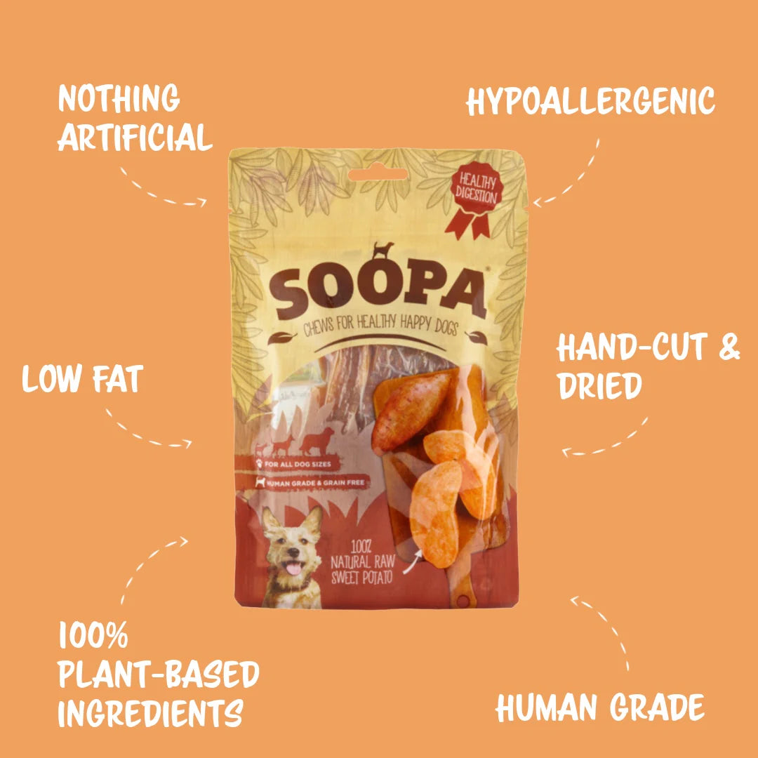 Soopa naturlig søtpotet tygg