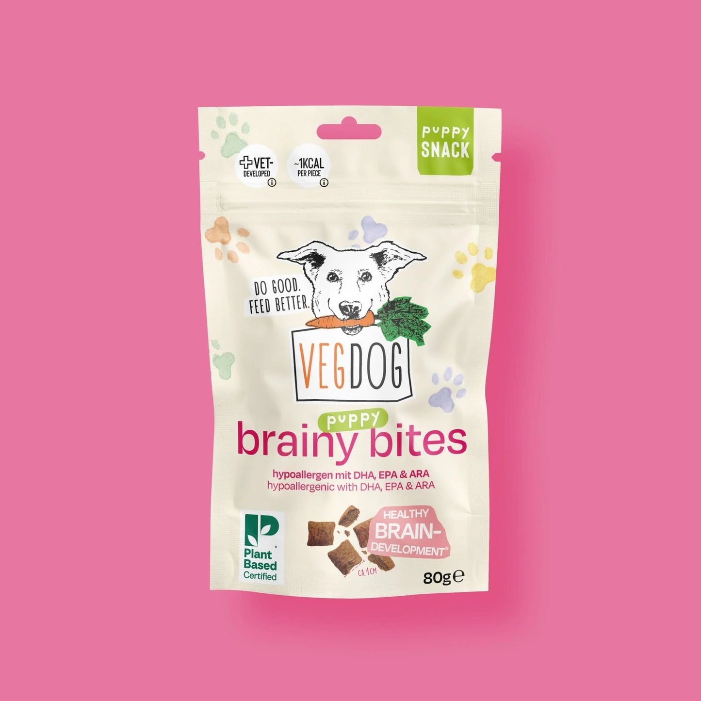 Vegdog Brainy bites valp 80 g