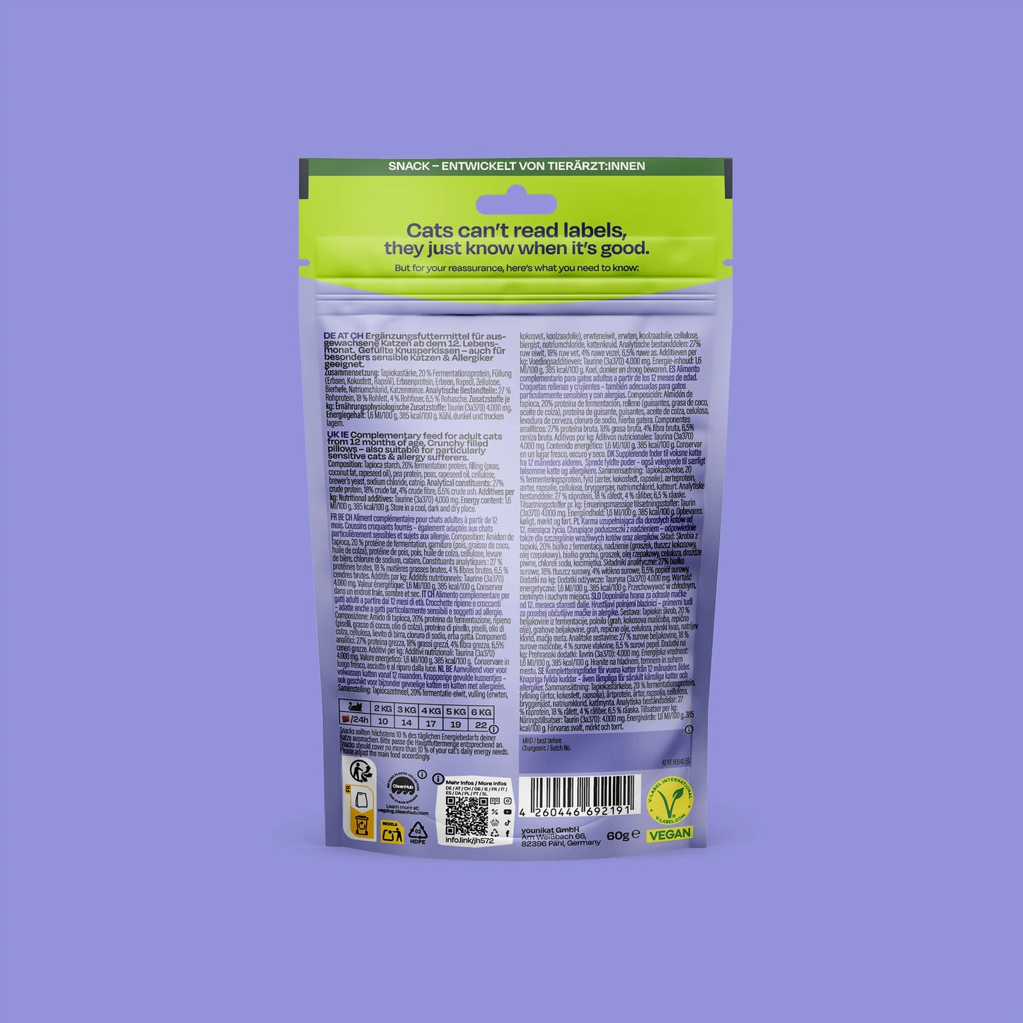 Vegcat pure bites 60 g